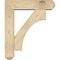 Ekena Millwork Westlake Craftsman Rough Sawn Bracket w/ Offset Brace, Douglas Fir, 6"W x 22"D x 26"H BKT0604X22X26WTL04RDF - alternate 2